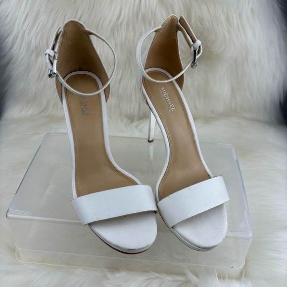 MICHAEL KORS OPEN TOE PUMPS HEELS SIZE 7 WOMAN - Picture 1 of 14